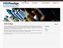 Tablet Screenshot of msbprestige.com